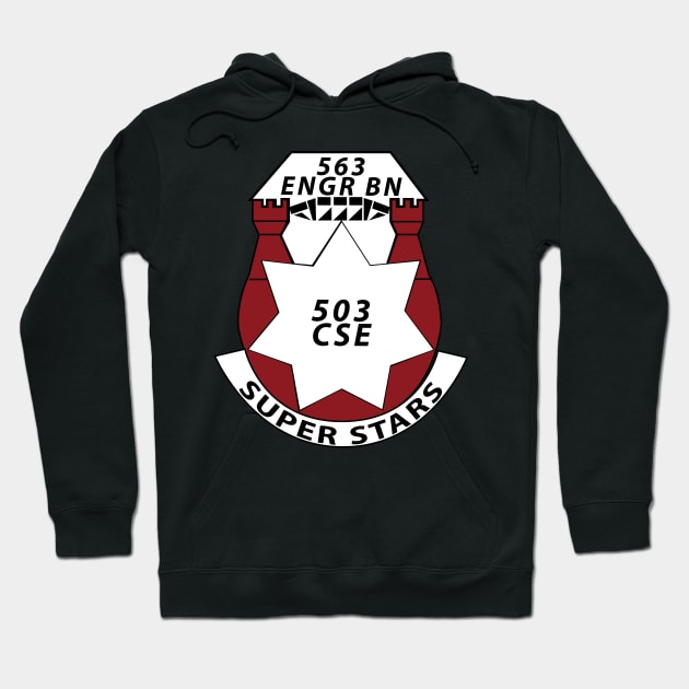 563rd Engineer Battalion - DUI wo Txt X 300 Hoodie by twix123844